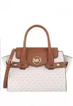 MICHAEL KORS дамска чанта Carmen cream logo