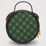 LIU JO дамска кръгла чанта Jacquard green round