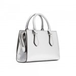 MICHAEL KORS дамска чанта Sheila satchel silver