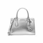 MICHAEL KORS дамска чанта Sheila satchel silver