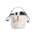 FURLA дамска чанта Artemis mini bucket black glitter