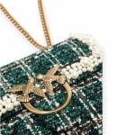 PINKO дамска чанта Love Mini Puff Pearls Boucle