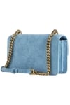 PINKO дамска чанта   LOVE ONE  MINI CL suede blue