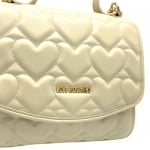 Love Moschino дамска чанта Creme Hearts