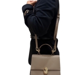 FURLA дамска чанта Eclisse S top handle taupe